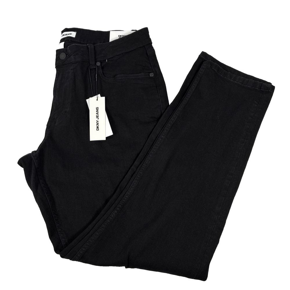 New Mens DKNY Jeans Bedford Slim Black Denim Size 36x32 NWT $79